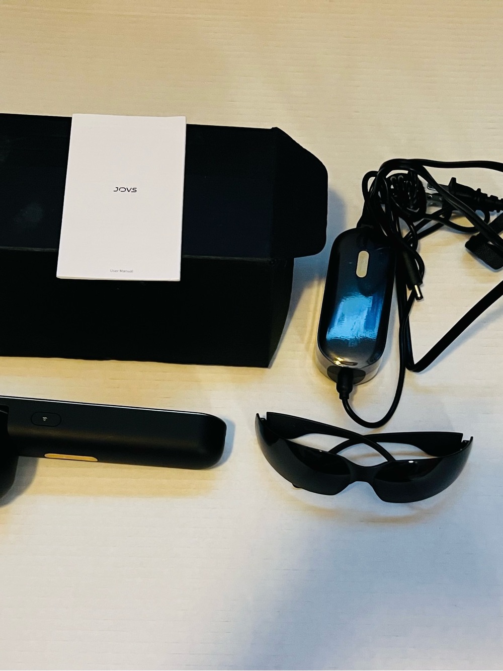JOVS Laser Hair Removal Device with Protective Goggles - Black